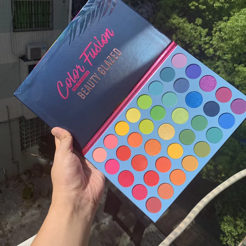 Beauty Glazed матовые мерцающие большие тени для век палитра стойких нюдовых