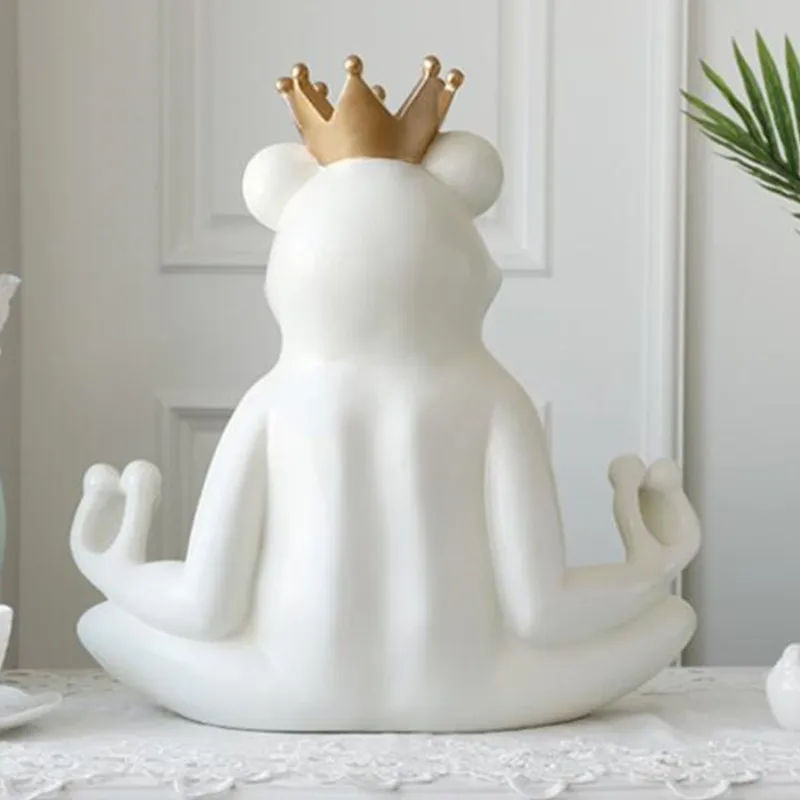 

Tissue Box Holder Home Decor Organizer Resin Storage Box On Tabletop Frog Statue Ornament Craft Sculpture Gift WX25
