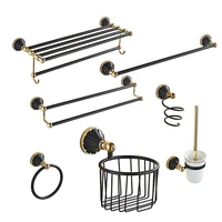 bathroom hardware set gold and black bathroom accessories setpaper holdertowel bartoilet brush holdertowel rack