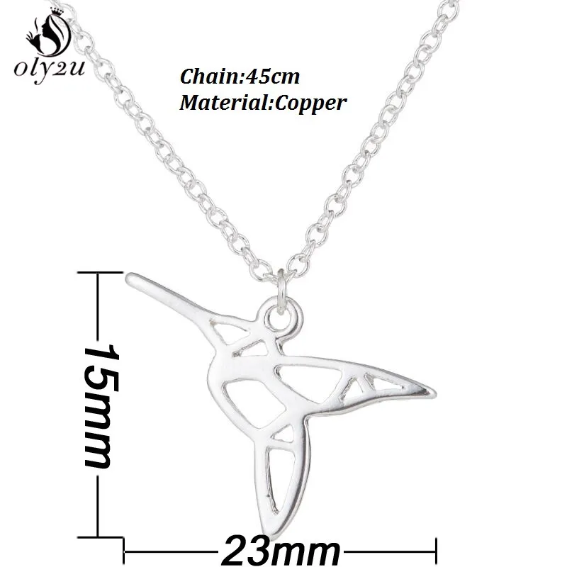 Ожерелье Oly2u в стиле бохо с подвесками виде животных оригами для женщин и девушек