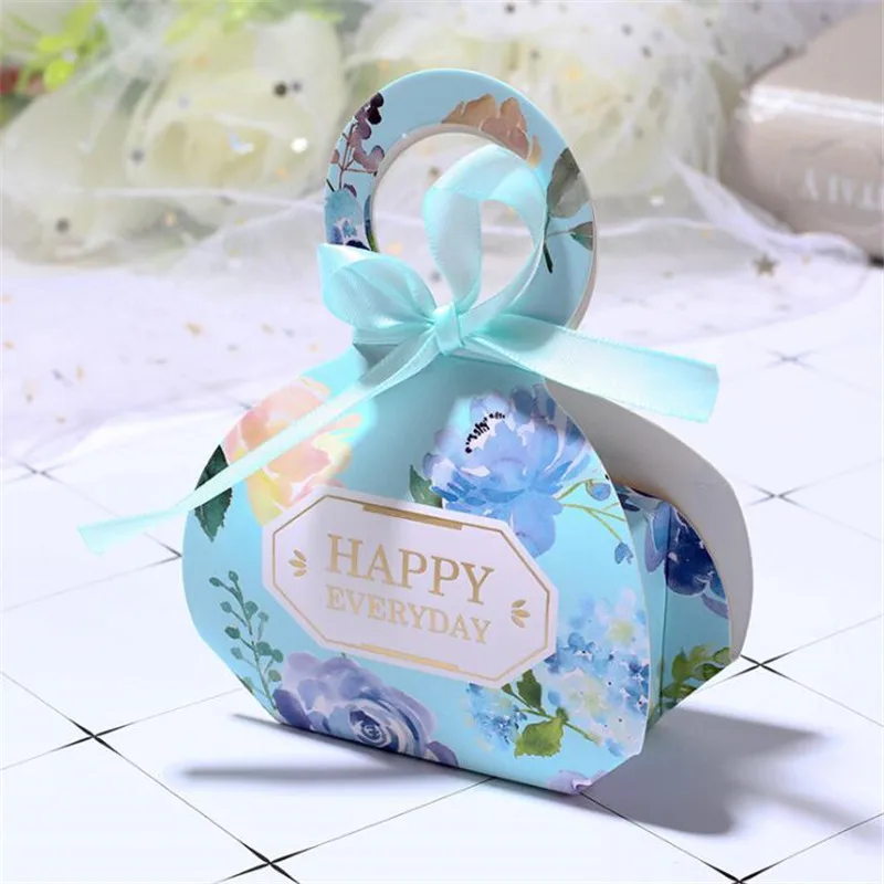 10 шт./лот свадебные подарки для гостей Сувениры Коробка конфет Рождественская