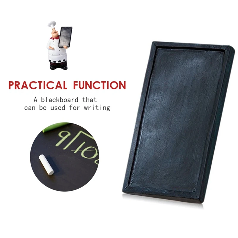 2 шт. Ретро модель шеф-повара украшения изделия из смолы мини фигурки белый топ