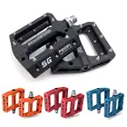 Плоская велосипедная педаль, нейлоновое волокно, уплотненный подшипник, педали с большой поверхностью, запчасти для горного велосипеда, велосипедные аксессуары, 1 пара