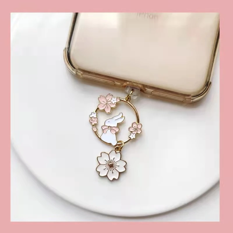 cute mobile phone dust plug is applicable to apple vivo huawei oppo meitu xiaomi android integrated dust data plug free global shipping