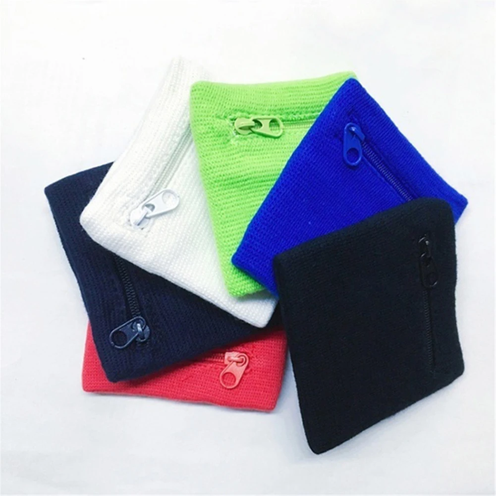 Спортивный мини-браслет на молнии для фитнеса кошелек держатель ключей