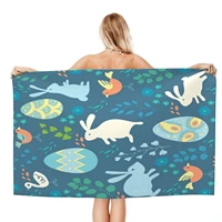 cute easter easter egg pattern beach towel xl bath towel personalized design sand cloud luxury beach towel