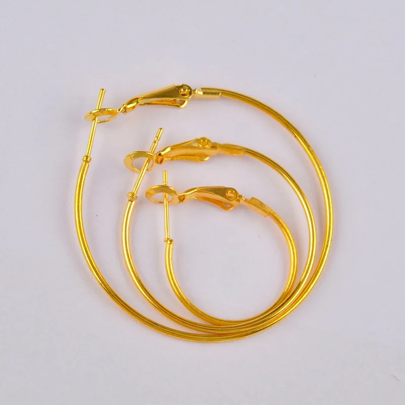 500 шт круглые серьги-кольца разных цветов и размеров крючки для сережек фурнитура