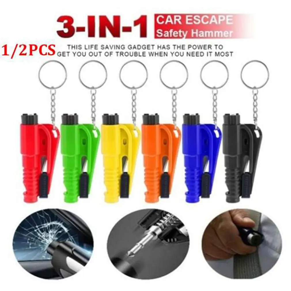Мини-молоток безопасности брелок для автомобильного окна выключатель стекла