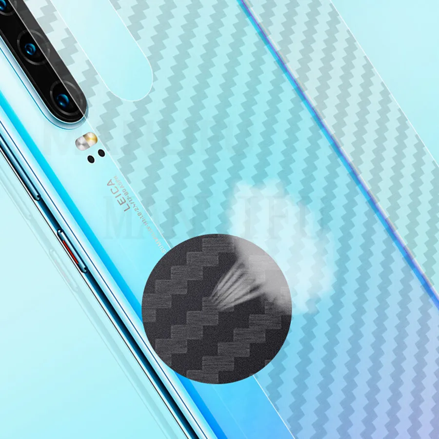 10 шт./лот прозрачная 3D задняя пленка из углеродного волокна для Huawei Mate 40 P30 P40 P50 Pro