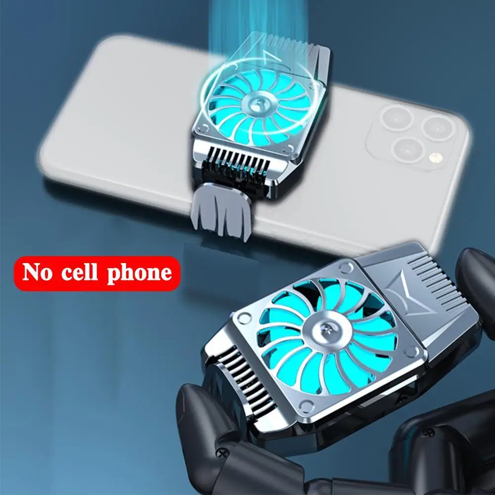 

Universal Mini Mobile Phone Cooling Fan Radiator Turbo Hurricane Cooler Sink Heat Phone Game Cool Cell For IPhone/Samsung/X T4B8