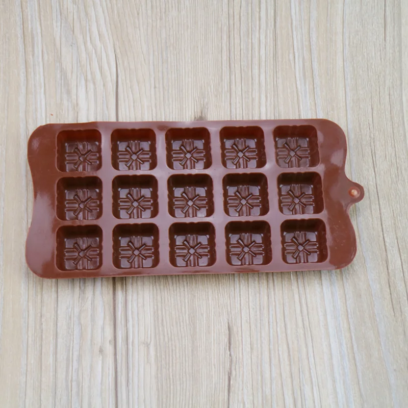 

3D Bowknot Cake Chocolate Mold 15 Grid Silicone Mold DIY Kitchen Cake Ice Cream Tools Baking Nonstick Jelly Pudding Mould