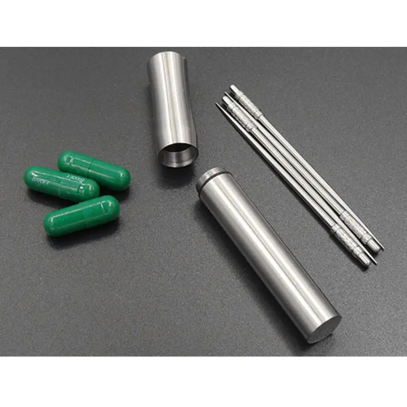 Карманный футляр для зубочистки водонепроницаемый чехол из нержавеющей стали