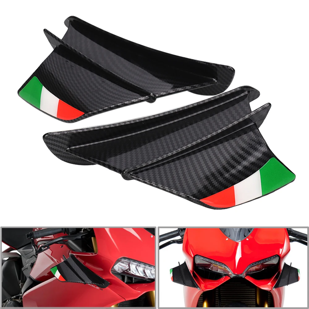 

Motorcycle Winglet Aerodynamic Wing Kit For Ducati MONSTER 400 620 695 750 800 848 900 1000 1098 1198 1200 Fairings Accessory