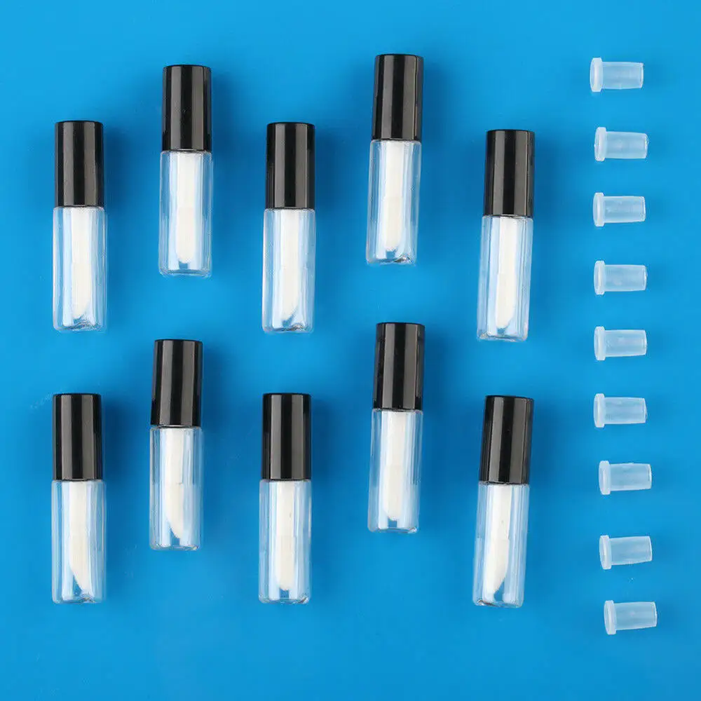 

20pcs Mini Plastic Lip Gloss Tube Small Lipstick Tube with Leakproof Inner Sample Cosmetic Container DIY