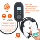 Автомобильное зарядное устройство Wallbox кВт SAE J1772 EV, зарядная станция для электромобиля 32 А, 1-фазный уровень EVSE 1