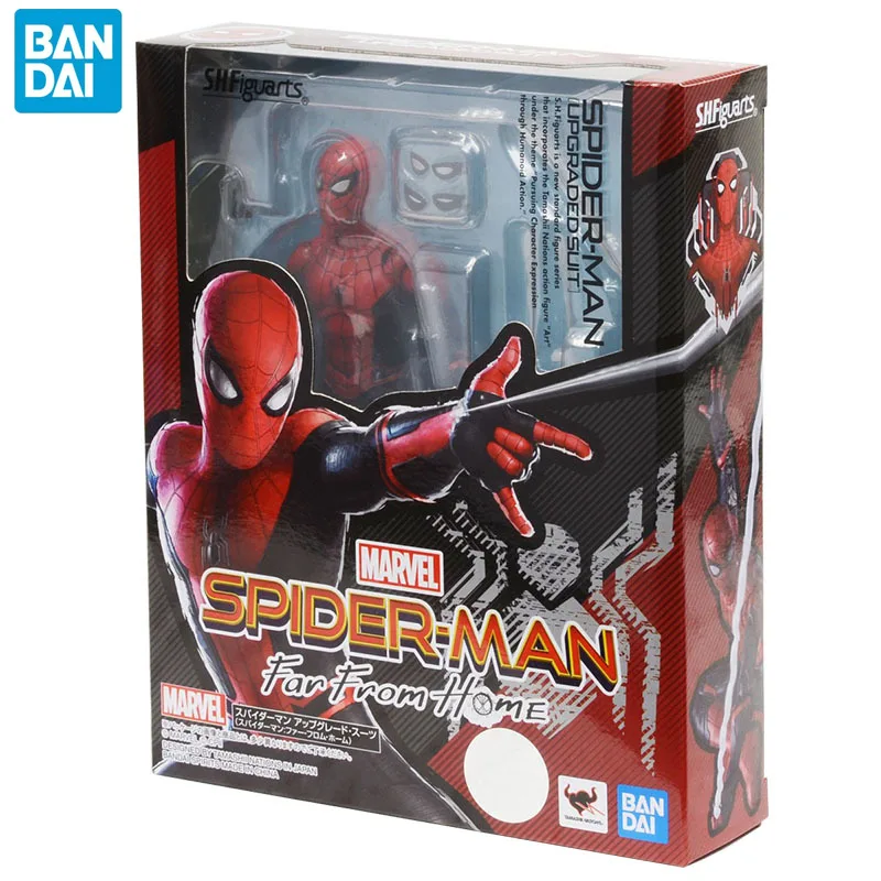 Оригинал BANDAI S.H.Figuarts Марвел Мстители паук-Man 2: Far to Home Человек-паук улучшенный