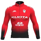 Комплект мужской для велоспорта KUOTA Pro, летний, с длинным рукавом, с гелевыми шортами, для соревнований по велоспорту, 2020