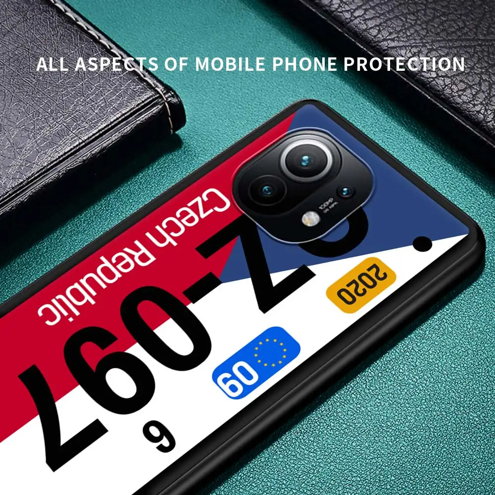 

Silicone Phone Case For Xiaomi Poco X3 NFC M3 11 Mi 10T Pro 9T Note 10 Lite 5G Back Cover License New York Plate Number Logo
