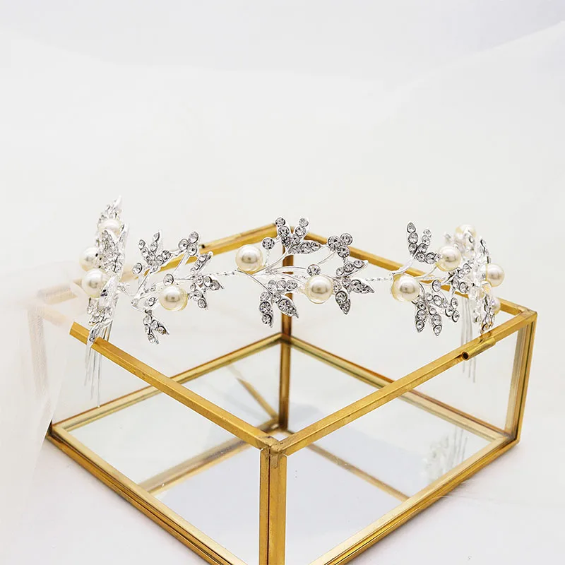 Стразы свадебные аксессуары в виде принцессы с кристаллами женские головные