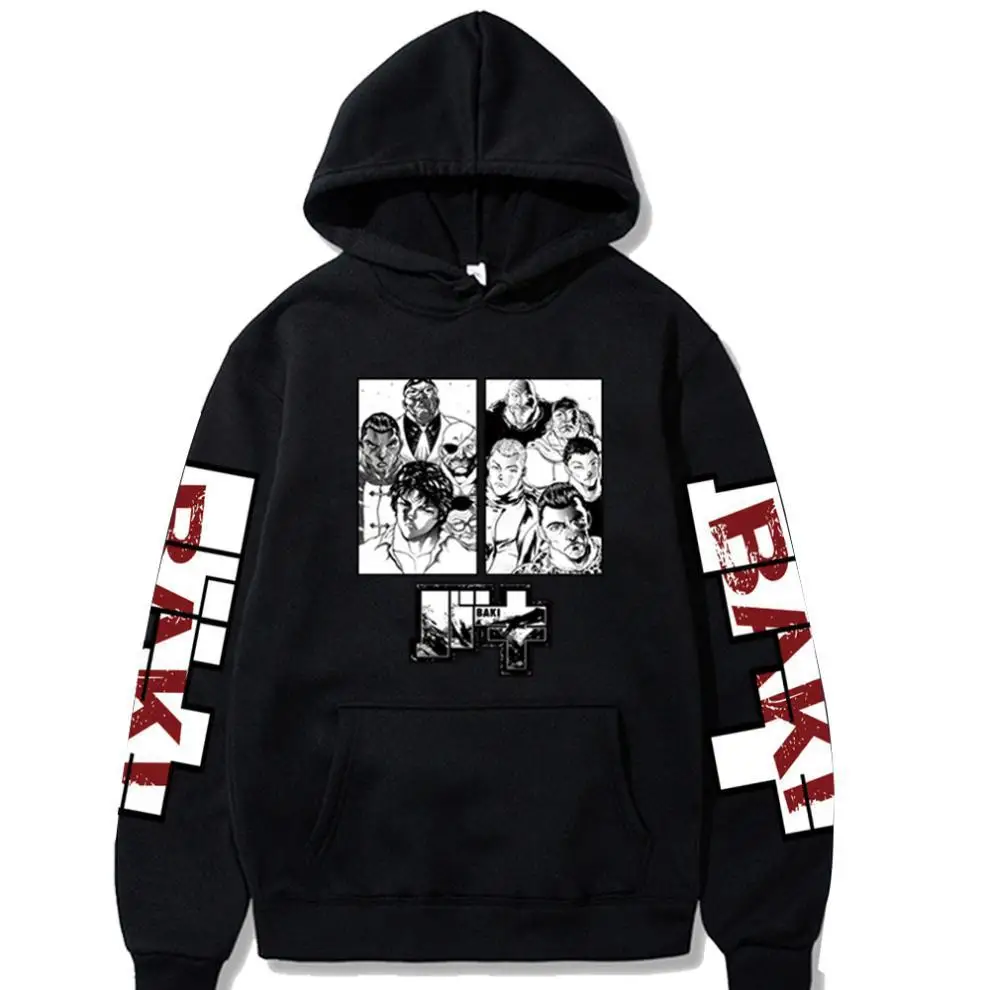 

Аниме Baki HANMA yujir мужской/женский стиль Harajuku Повседневный Косплей Свитшот унисекс уличная одежда мужской большой бархатный топ