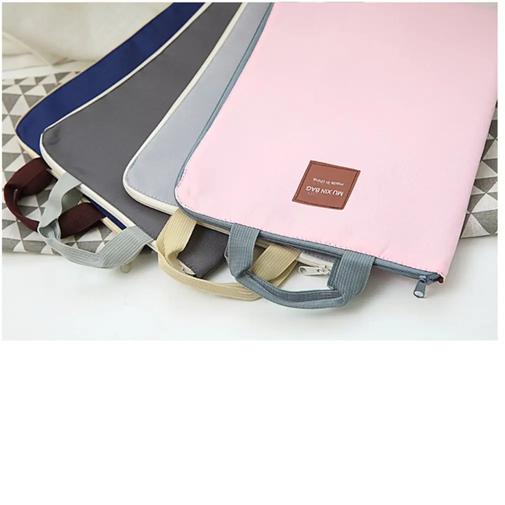 

Canvas Documents Bag A4 File Folder With Dual Buckles Filing Bag Waterproof Paper Organizer Office School Stationery Supplies