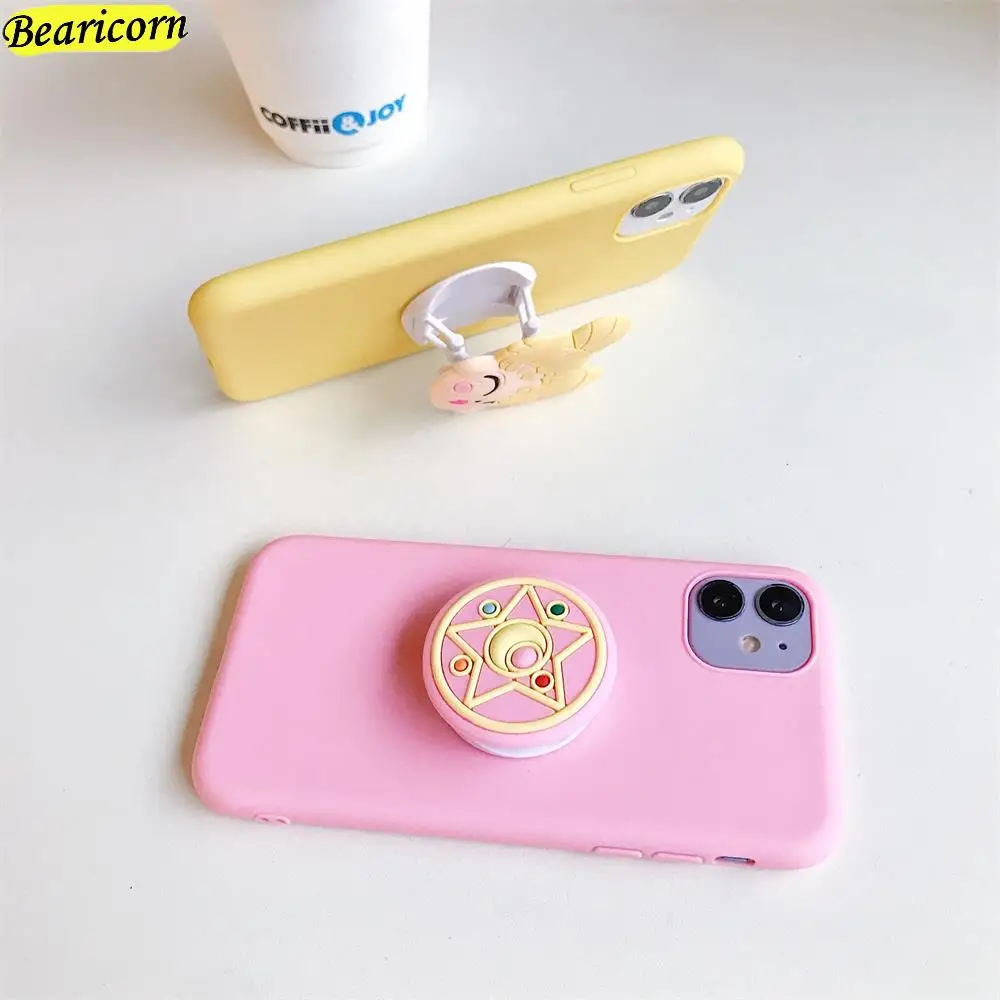 cute 3d cartoon phone holder case for xiaomi mi poco x3 nfc cases for x3 pro gt poco c3 f3 soft silicone stand candy cover free global shipping