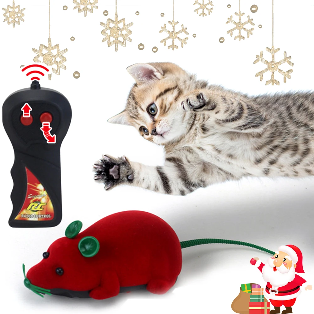 Кошки-мышки игрушка Беспроводной RC мышки для котов игрушки дистанционного