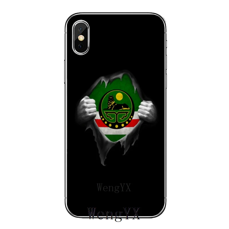 Чеченский флаг для iPhone XR X XS Max 8 7 6s 6 plus SE 5s 5c 5 iPod Touch аксессуары чехол для телефона - Цвет: Chechnya-flag-A-09