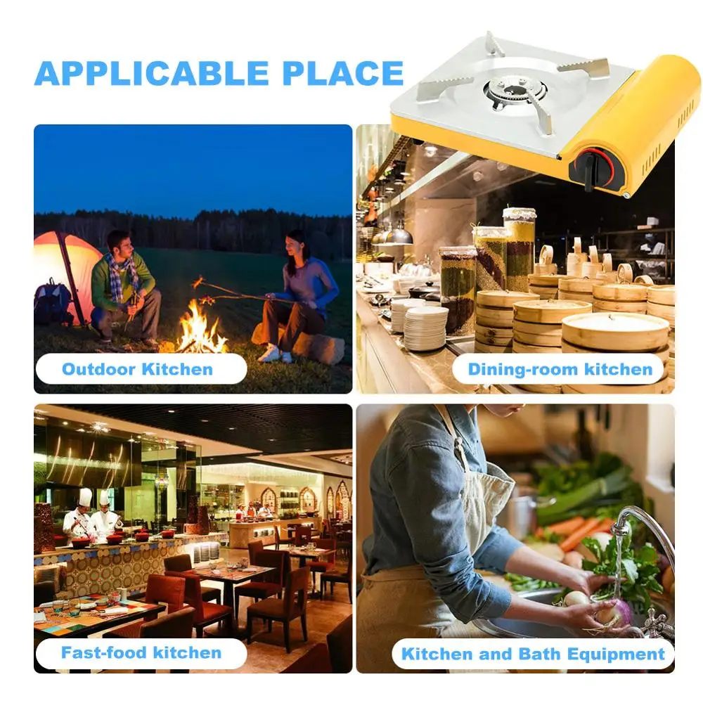 Портативная газовая кемпинговая печь высокомощная плита для кемпинга 4 цвета