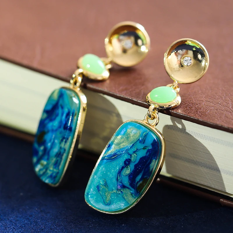 2020 новые винтажные длинные висячие серьги для женщин модные Этнические