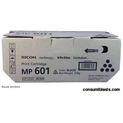 Тонер Ricoh (407824) 407824 Black MP 601|Тонер| |