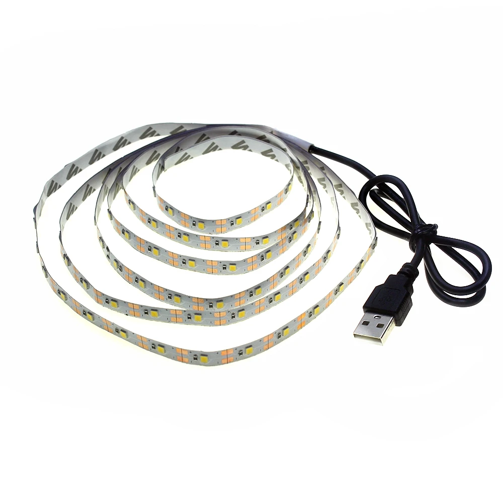 

USB LED Strip Lamp 2835SMD DC5V Flexible LED Light Tape Ribbon 1M 2M 3M 4M 5M HDTV TV Desktop Screen Backlight Bias Lighting