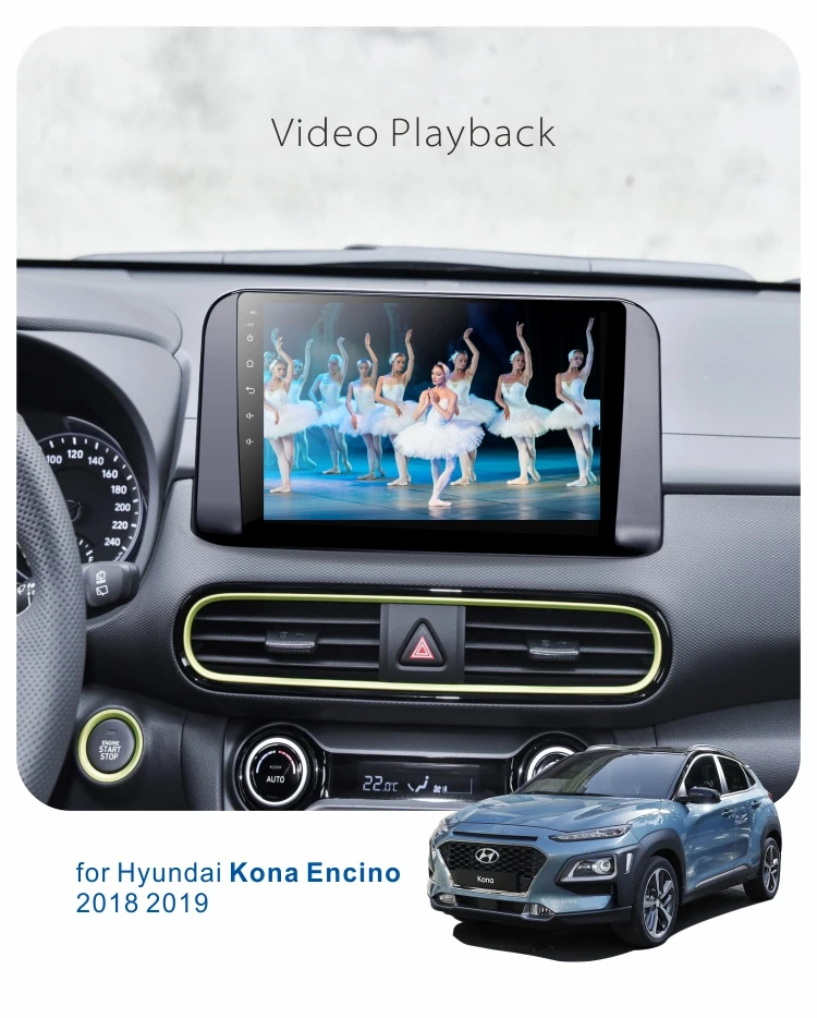 Dinpei Android 9,0 автомобильный Радио мультимедийный плеер для hyundai Kona Encino gps навигация Wifi видео carplay androidauto