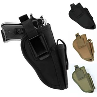 universal concealed carry tactical gun holster molle magazine pouch military paintball hunting airsoft handgun pistol holsters