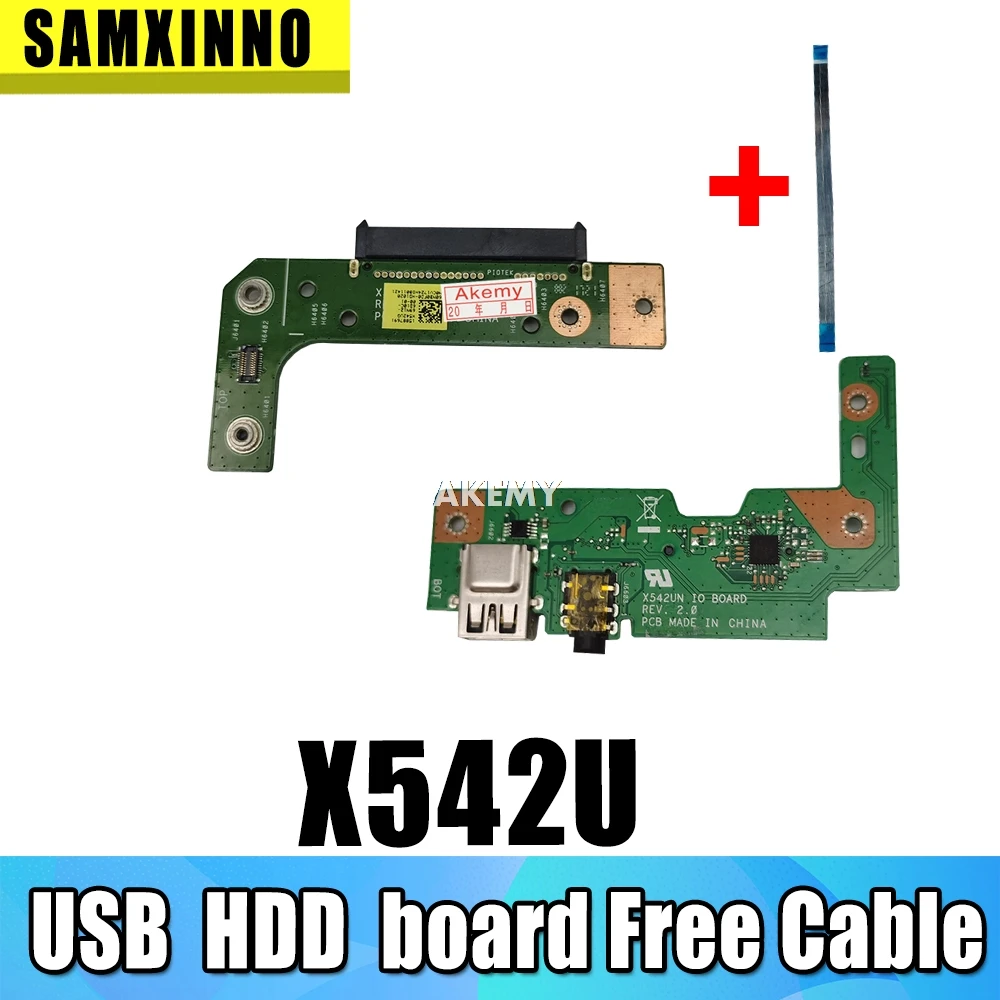 Бесплатный кабель для For Asus VivoBook X542U X542UQ X542UF X542UN X542UR X542URR USB аудио usb плата ноутбука