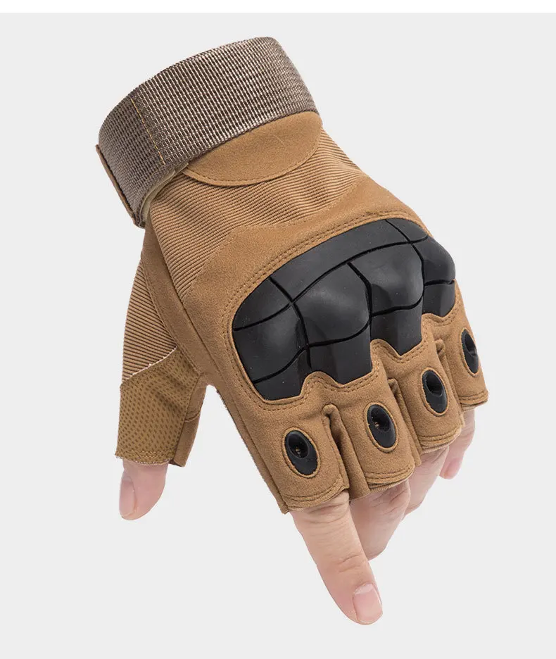 

new soft shell half finger tactical gloves fitness motorcycle riding gloves Special Forces Combat fans gloves fingerless gloves