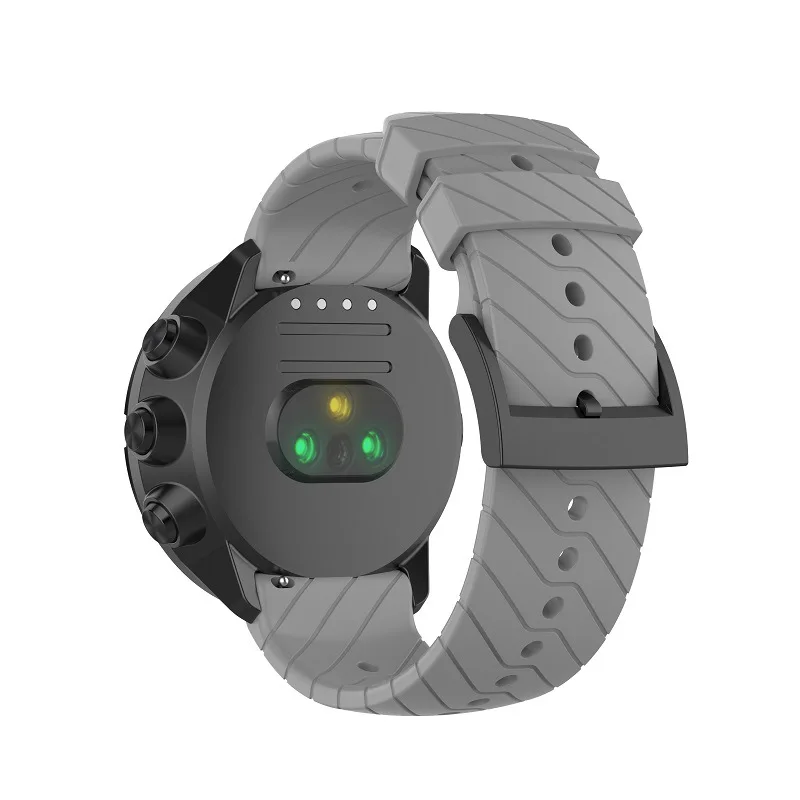 24 мм силиконовый ремешок для часов Quick Release Suunto 9/Ambit 3 вертикальный/Spartan Sport HR