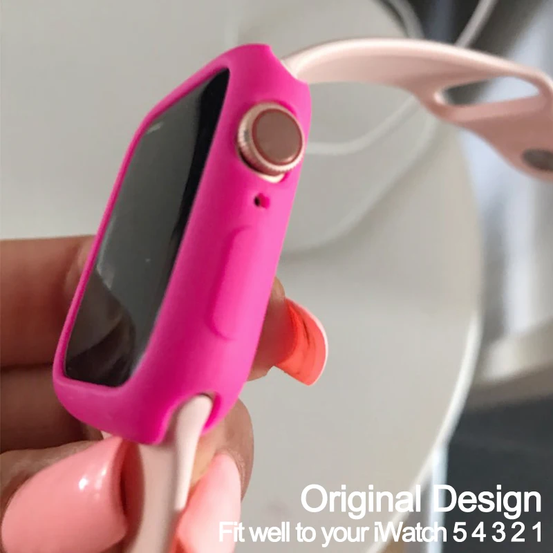 Силиконовый чехол-накладка из мягкого ТПУ чехол Крышка для наручных часов iWatch