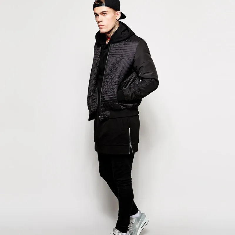 

Hip-hop new casual men's long hoodie 2021 streetwear cotton pullover top jogger solid color men's clothing