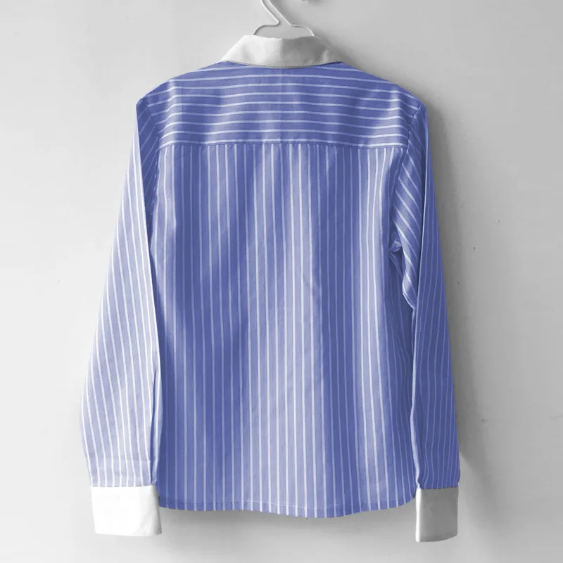 Модные рубашки для мальчиков 2020 полосатые топы с длинным рукавом подростков