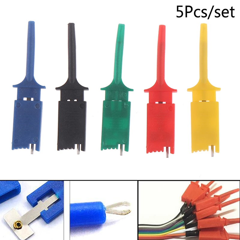 5 шт./компл. иглы Тесты крюк мини Grabber Наборы SMD IC клипса датчик перемычки