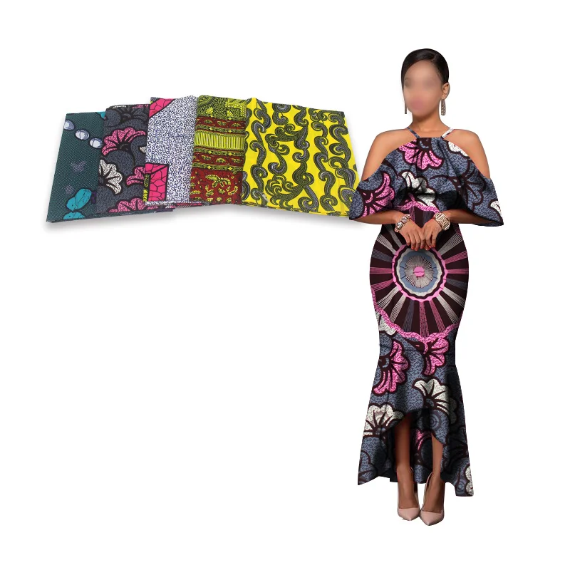 

wax prints nigerian ankara fabric Ankara wax printed 100% cotton african fabric real wax fabric 6 yards H200619