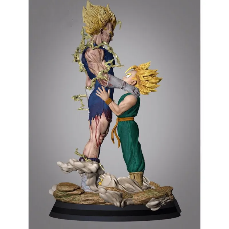 Многоцветный 52 см Аниме Драконий жемчуг Супер Saiyan Vegeta стволы битва повреждения 1/4 GK статуя смолы фигурка Коллекционная модель игрушки M3629 - Цвет: Многоцветный