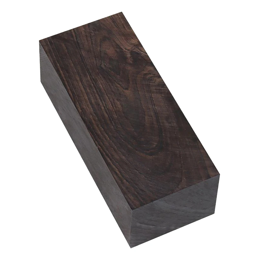 

12x4x5cm Black Ebony Wood, Black Ebony Lumber Wood Timber, Lumber Blank DIY Material for Music Instruments Tools