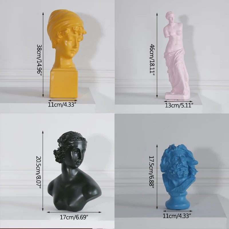 

Art Sculpture Sketching Character Miniature Model For Home Decoration Creative Statue Desk Decor Arttist Favorite Gifts Figurine