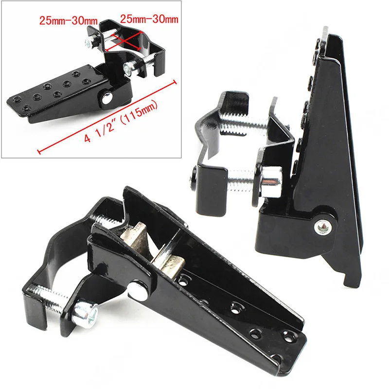

Universal Fit Black Motorcycle Passenger Foot Peg Rear Pedal Footrest 25-28mm