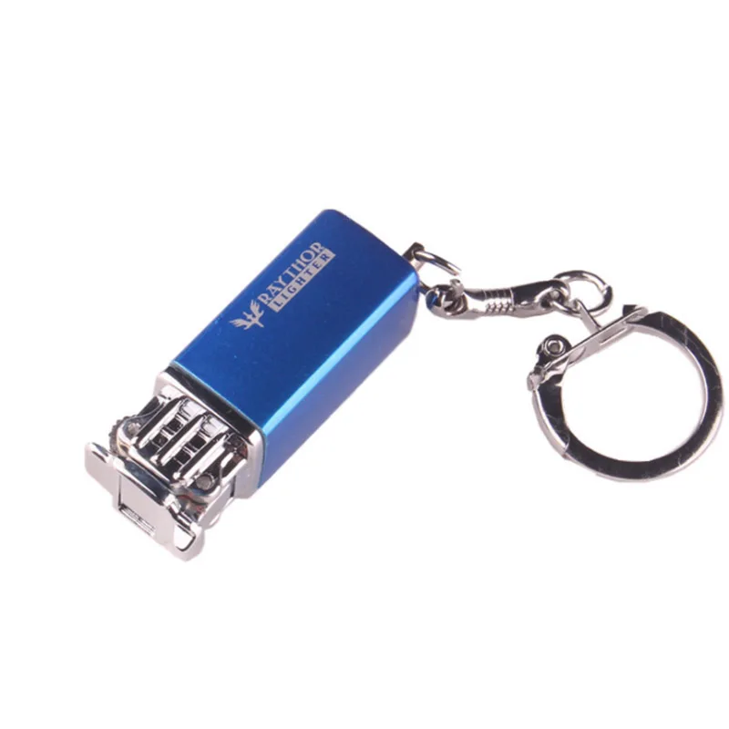 Мини-газовая зажигалка брелок-зажигалка для ключей заправляемая газовая гаджеты