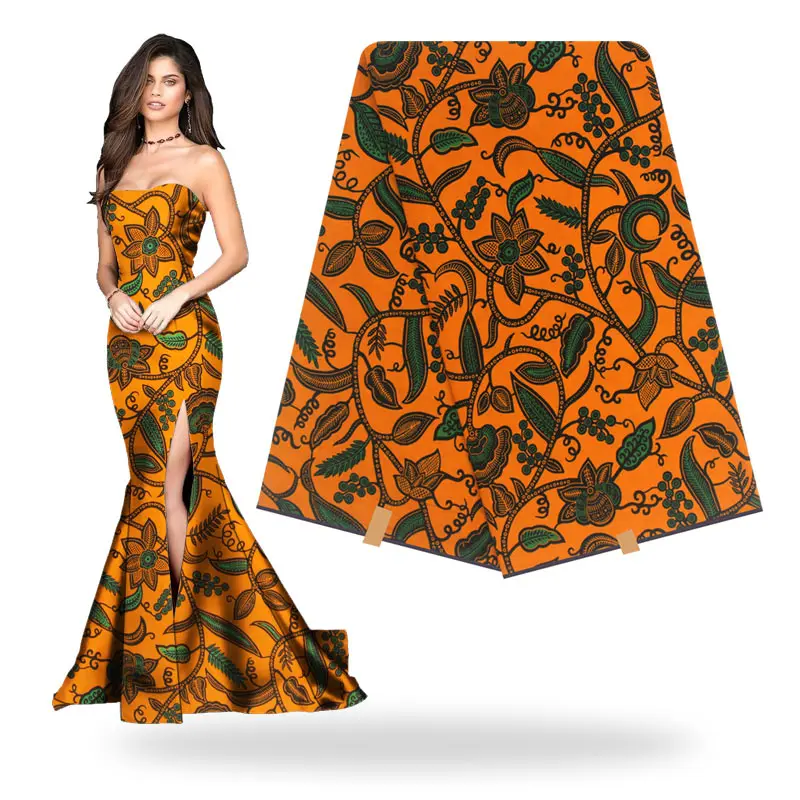 Африканская восковая ткань дешево искусственная для платья в стиле пэчворк