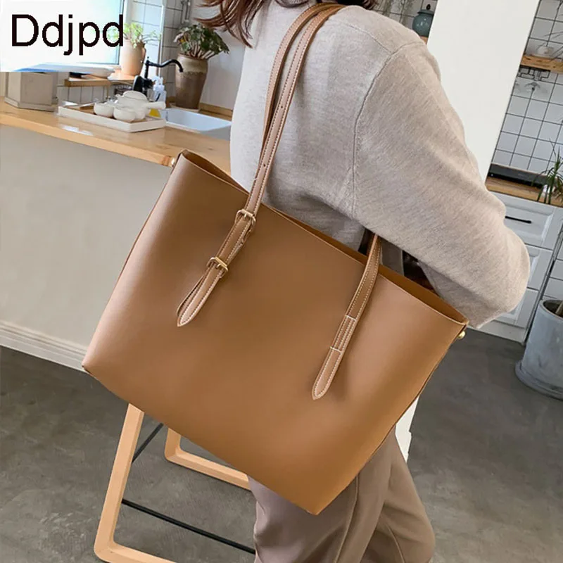 

Ladies Luxury Large Bag Large Capacity Fashion One Shoulder Handbag Leisure High Quality PU Leather Shoulder Bag Ladies Handbag