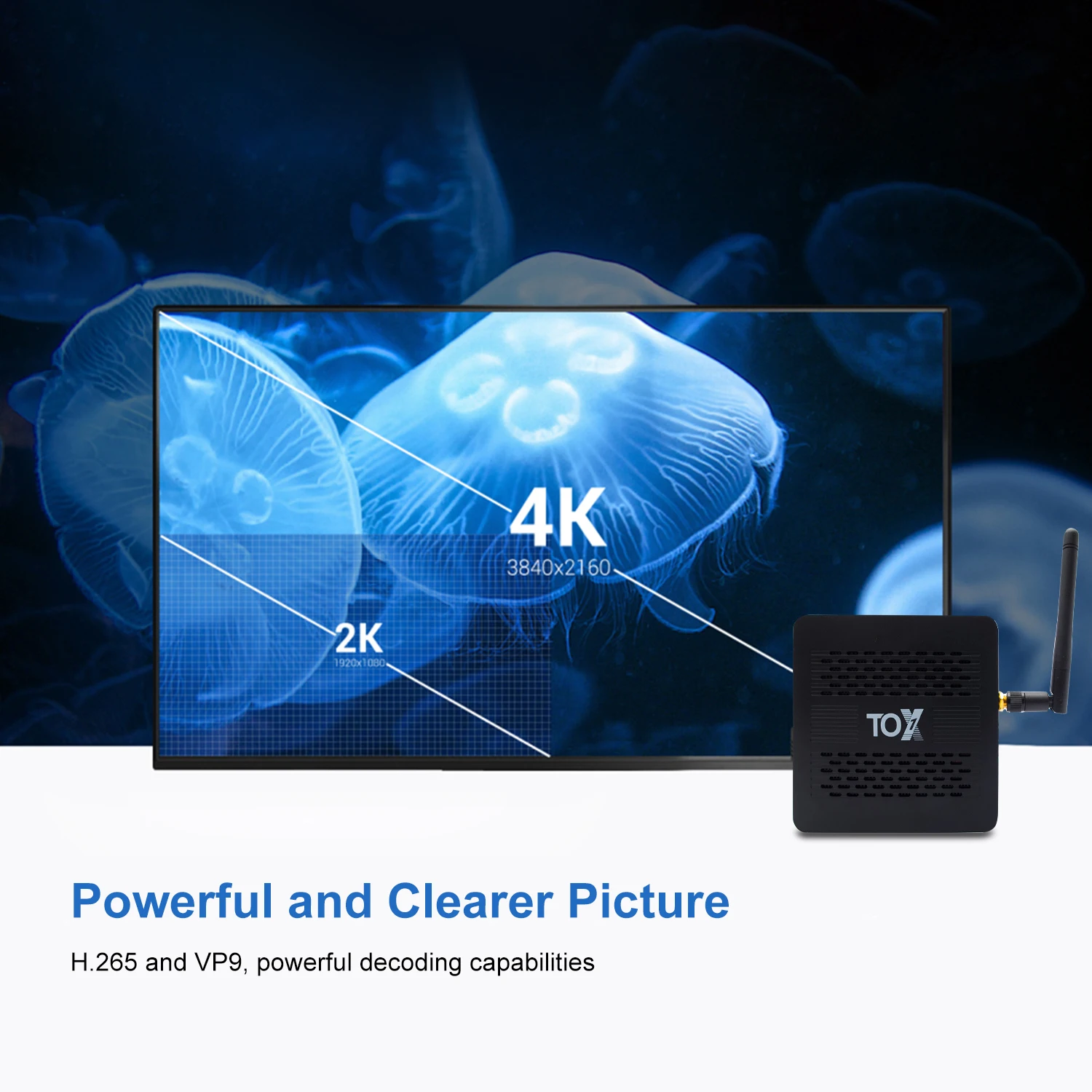 ТВ-приставка docooler TOX1 Android 4 + 32 ГБ Amlogic S905X3 Wi-Fi | Электроника